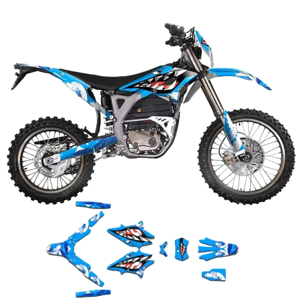 Sur-Ron Storm Bee “Blue Shark” Graphics Sticker Kit