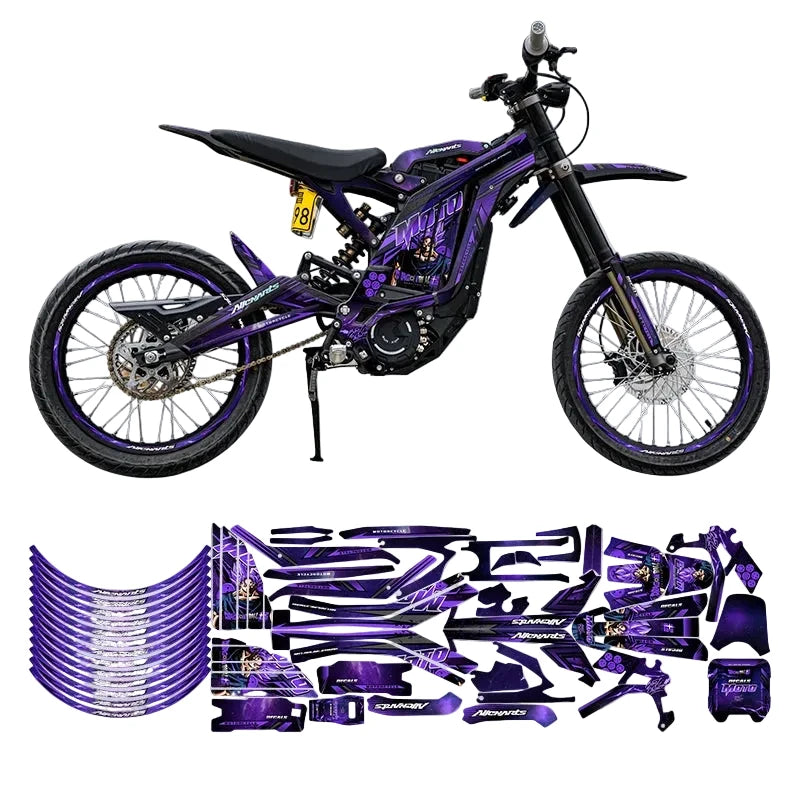 Sur-Ron Light Bee X “Electric Purple” Graphics Sticker Kit