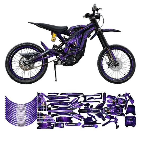 Sur-Ron Light Bee X “Electric Purple” Graphics Sticker Kit