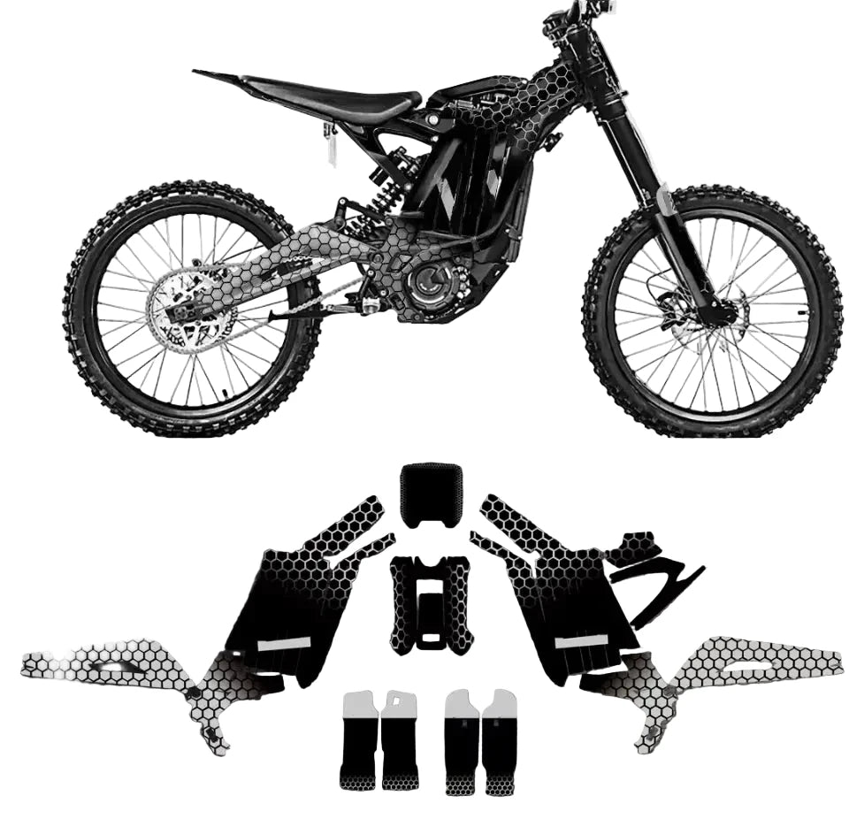 Sur-Ron Light Bee S “Black Hex” Graphics Sticker Kit